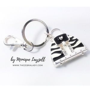Zebra Print Key Holder